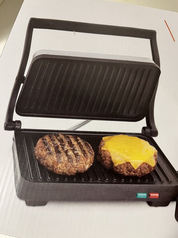 Wolfgang Puck Panini Duet Nonstick Stainless Steel Panini Maker New in Box