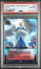 2026 DISNEY LORCANA EN 11-WINTERSPELL ENCHANTED 233 ELSA - ICE ARTISAN PSA 10