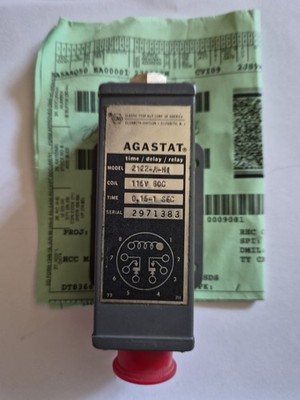 Agastat 2122-A-H1 2122AH1 TD Relay, 0.15-1 SEC, 115V COIL, OCTAL BASE, NOS.