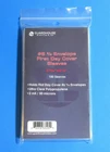 100 FIRST DAY COVER POLY SLEEVES, #6-3/4 COVERS, GUARDHOUSE SHIELD, 2 MIL, CLEAR