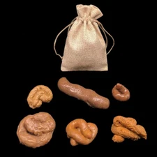 6pcs Realistic Soft Fake Dog Poop,Pranks Gag Joke/Party Gift Toys Poo TPR-Rubber