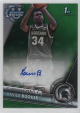 2023-24 Bowman U Chrome Prospect Green Refractor 28/99 Xavier Booker Auto 1d0h