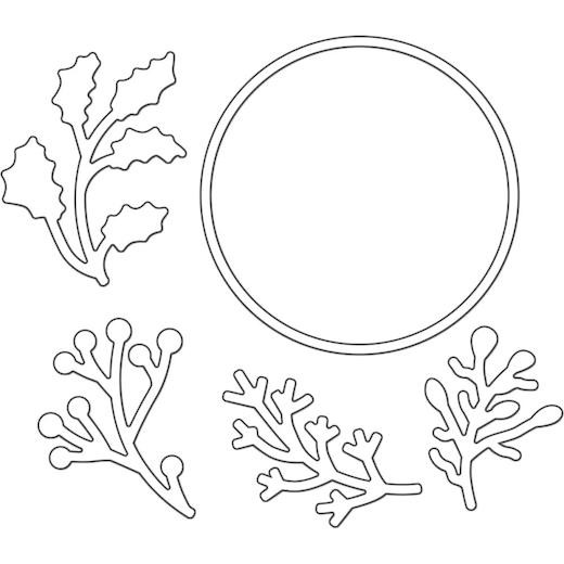 Penny Black Creative Cutting Dies - Layered Christmas Wreath 51-362