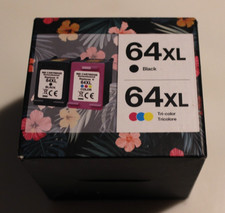 Exurbiz 64 XL Ink Cartridge 1 Black 1 Tri-Color New in Box/Package