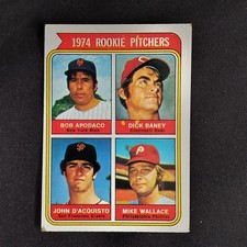 1974 Topps #608 Rookie Pitchers Apodaca Apodaco Variation - VGEX, FREE S&H!