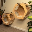 Armarkat Real Wood Cat Wall Additions, Natural Beige, 2 count, Open Box