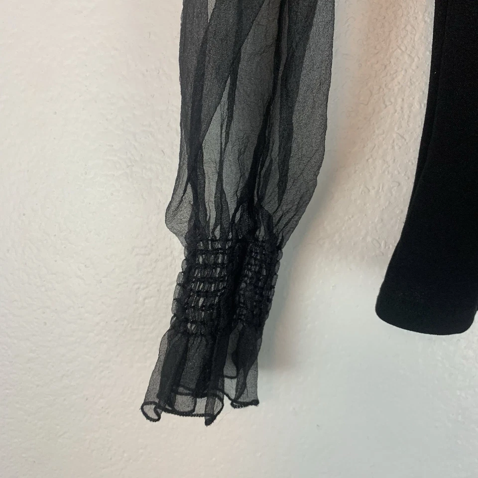 Top S Romántico Gótico Oscuro Academia Eduardiano Femenino Victoriano Delicado Bruja Foto 3 de 4