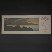 Lithograph Promotional Poster by Henri Rivière - Le Soir A5660