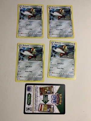 BISHARP 093/159 - Pokemon Sword & Sheild CROWN ZENITH - NM + Code CARD