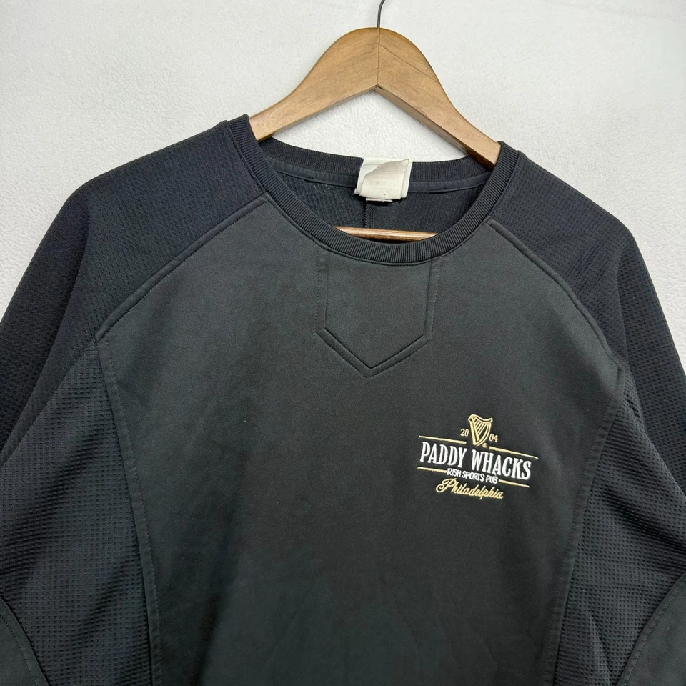 Paddy Whacks Irish Sports Pub Sweater Mens XL Black Philadelphia Majestic Therma - Image 3 of 4