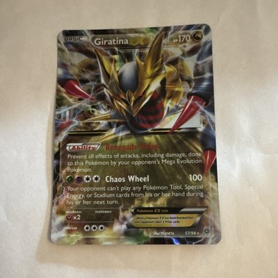 giratina ex planeta yamashita pokemon card value 57/98 Holo Ultra Rare XY Ancient Origins Near Dragon Colorless Abyss Seeking Look at the top 4 cards of your deck and put 2 of them into your hand Tired of trading away Giratina