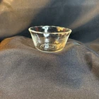 Vintage PYREX(Corning) #463 6 oz Clear Custard Ramekin  Scalloped Rim w/3 rings