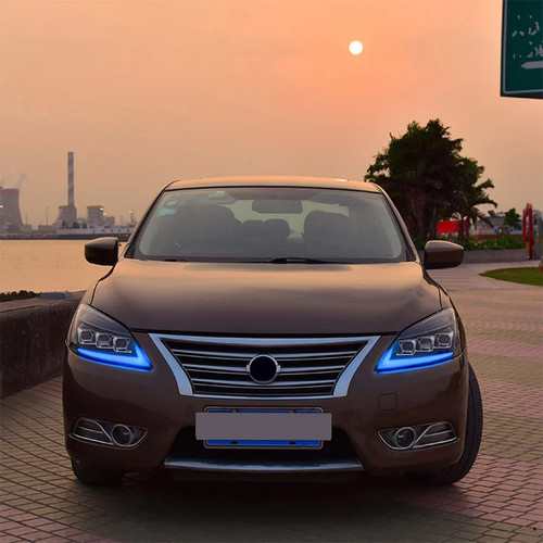 Front Left & Right LED Headlights For 2012-2015 Nissan Sylphy (A Touch of Blue) - Picture 9 of 16