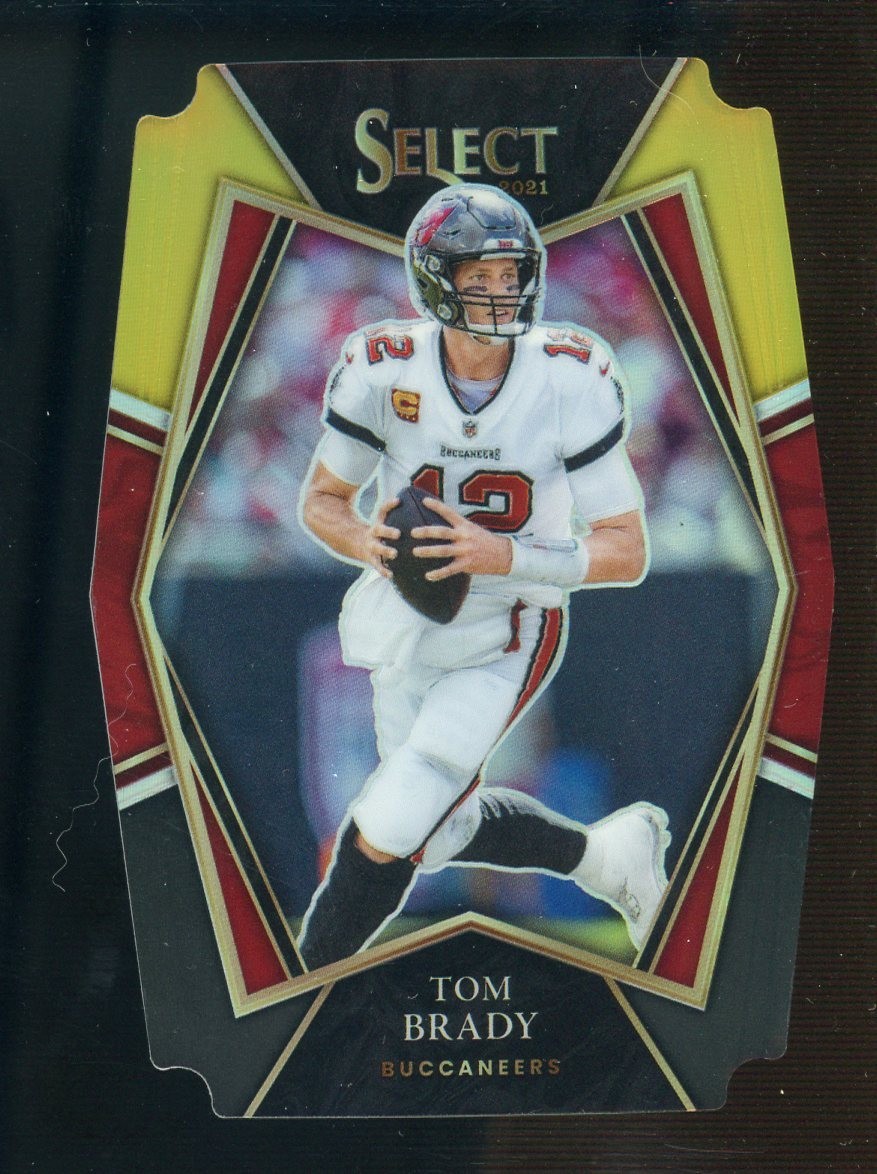 2021 Select Premier Level Die-Cut Black Gold Prizm #101 Tom Brady Buccaneers