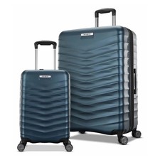 Image of Samsonite Precision DLX Hardside 2 Piece Suitcase|Luggage Set in Blue
