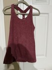 Lululemon Damen Gr. 10 Tank Top Burgund Einfarbig: Neuwertig