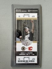 Boleto Stub 2012 Boston Bruins Calgary Flames 1/5/12 Seguin Lucic Bergeron Gol