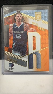 2022-23 NBA Panini Donruss Elite No. 9 Ja Morant Spellbound Orange Dye-Cut R