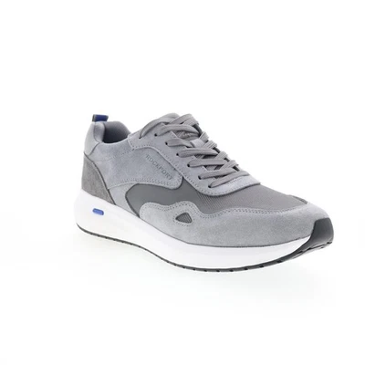 Rockport Total Motion Tilman baskets pour hommes en suede gris - Photo 1/4