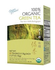 Organic Green Tea Leaves 20 Count Individually Wrapped Certified By Ecocert