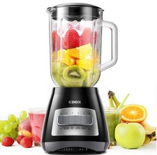 GDOR Blender for Kitchen, 700W Peak Power Smoothie Blender with 1.5L Glass Jug