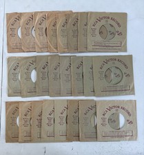 Huge Lot Of 24 Vintage RCA Victor Records 45 RPM Record Sleeves Company Sleeve