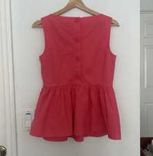 kate spade new york Pink Sleeveless Peplum Bl...