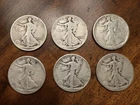Liberty Walking Half Dollar Lot Silver 50C Coins 1916 1935 1937 Circulated