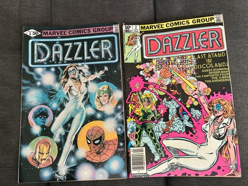 Marvel 1981 Dazzler #1 & #2 Premiere Issues Dazzler's First Self-Titled Series