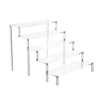 Acrylic 5-Tier Display Stand, Clear Perfume Organizer, Cupcake Stand Holder, ...