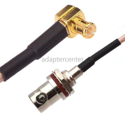 BNC Waterproof Female To MCX Bending Male coaxcial adapter connetor