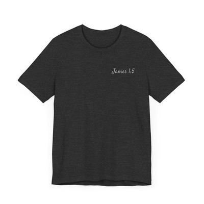 Simple Design Scripture Tee: James 1:5