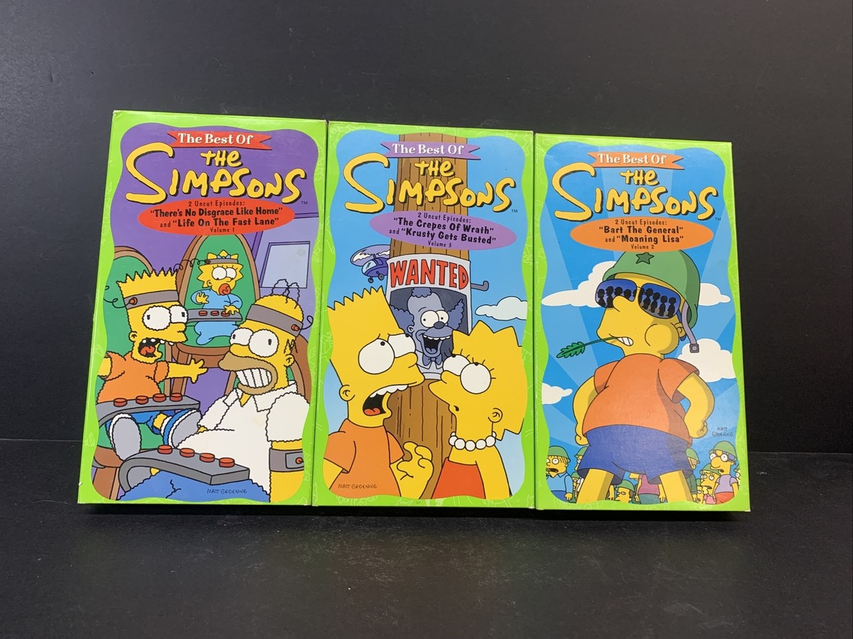 The Best of The Simpsons - Vol. 1-3 (VHS, 1997, 3-Tape Set The Best of The Simpsons - Vol. 1-3 (VHS, 1997, 3-Tape Set