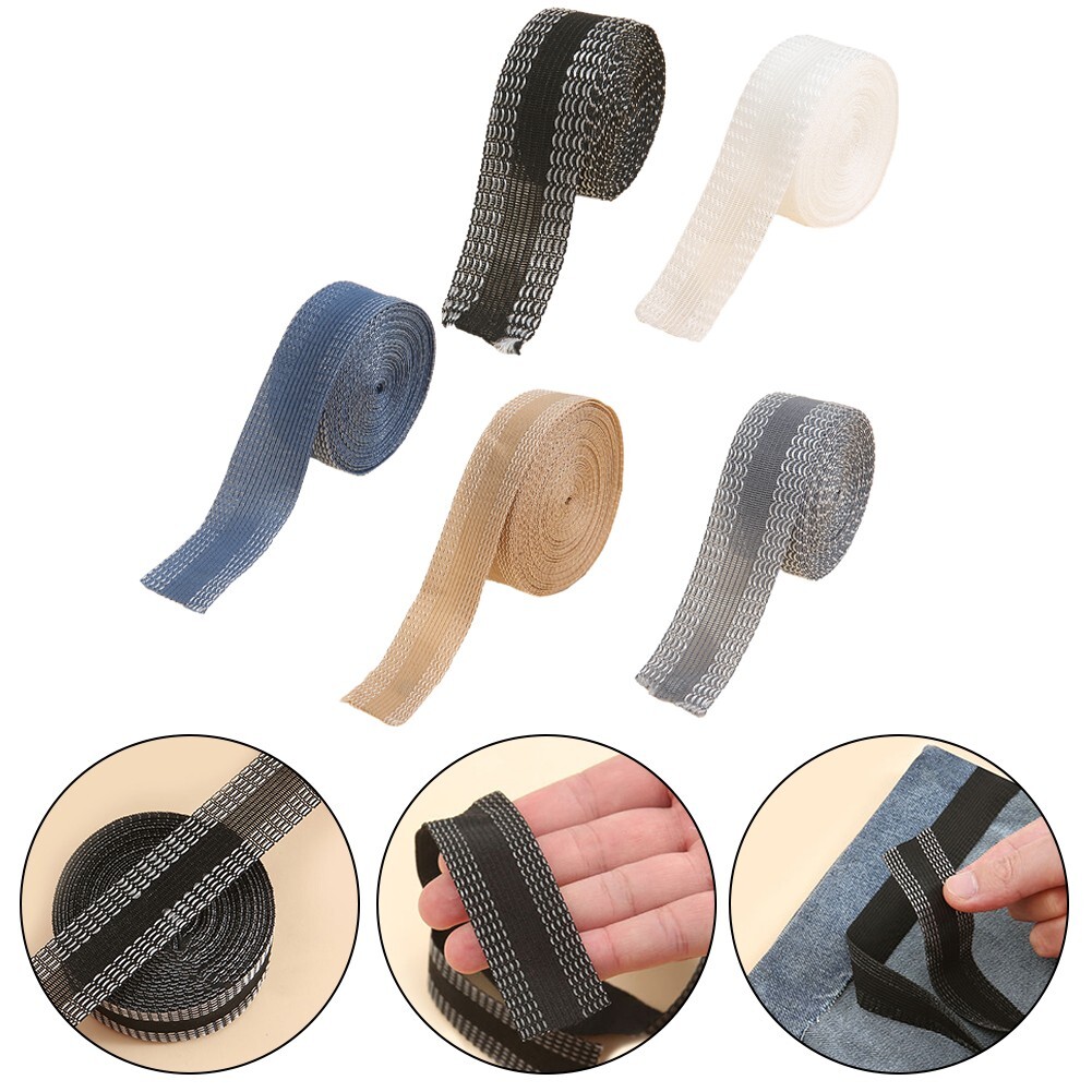 Curtains Tape Part Affordable For Thick Fabrics Iron-On Hemming Polyester