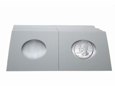 Guardhouse Quarter Coin Tubes - 100 Pack Clear Plastic Coin Storage Containers With Snap-Tight Lids