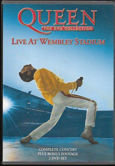 QUEEN LIVE AT WEMBLEY STADIUM COMPLETE CONCERT + BONUS FOOTAGE R2 DVD 2-DISC