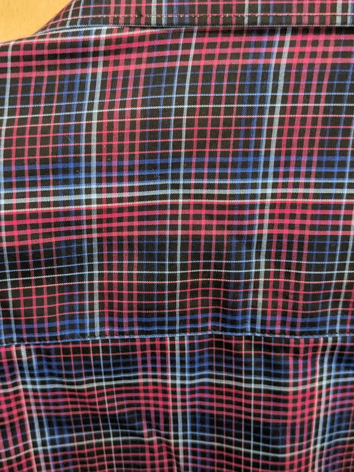 Bugatchi  Button Down  small Flip Cuff Plaid Size… - image 5