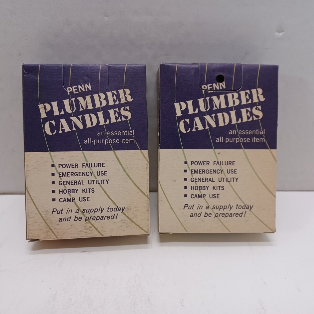 Candle no. 2190 White Plumbers Candle 1-1/8