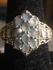 Narsipatnam Alexandrite, Zircon Ring in Platinum over Sterling Silver Ring, s-8 — photo 2
