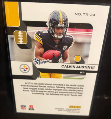 2022 Donruss Calvin Austin III The Rookies RC TR-34  display picture 3