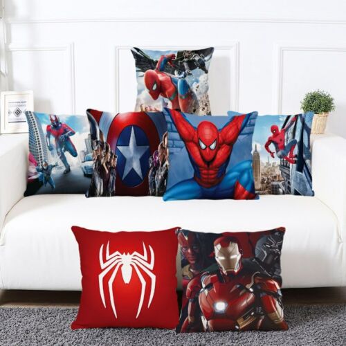 The Avengers Spider-Man Cartoon Cushion Cover Digital Printing - Picture 1 of 38