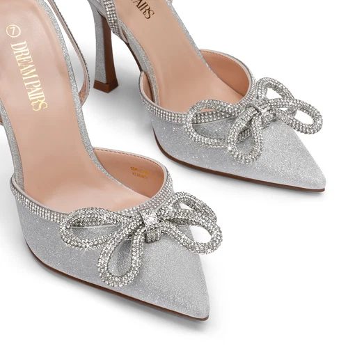 Traumpaar Damen Hochzeitspumps Stilettos hoher Absatz spitze Zehenpartie Pumps Schuhe - Bild 21 von 25
