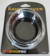 NEW Chrome Gauge Cover Visor speedometer tachometer Peterbilt Freightliner 3-3/4