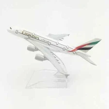 16cm Emirates A380 Die Cast Metal Desk Aircraft Plane Model UK
