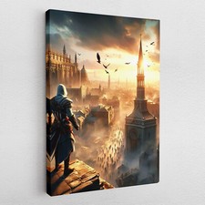 Leinwandbild Poster Acryl Glas Pop-Art Assassins Creed Ezio Auditore Videogame