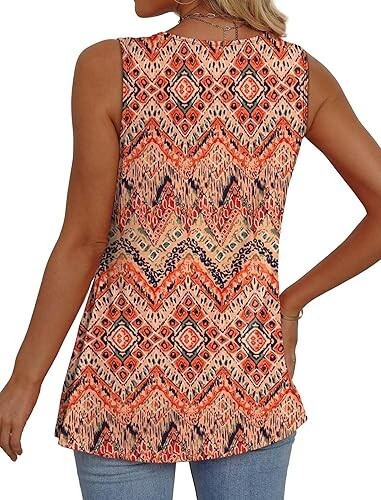 Women's Tank Tops 2025 Flowy Peplum Tops for Women Dressy Sleeveless V Neck Tops - Picture 21 of 43