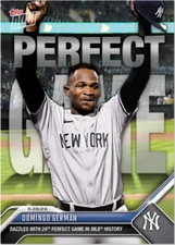 2023 Topps Now Card #506 Domingo German Perfect Game Yankees 24th in MLB History