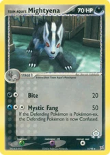 Team Aqua's Mightyena 15/95 - Magma Vs Aqua - Rare Pokemon Card - Near Mint (NM)