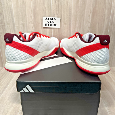 Adidas CourtFlash Pickleball M Shoes White Fuchsia JQ3241  display picture 1