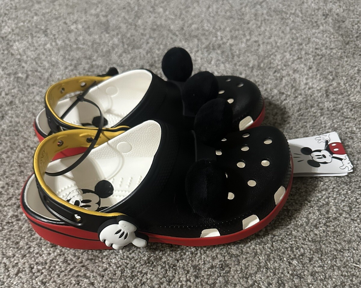サンダル Crocs Mickey Holiday Lined Classic Clogs Crocs Mickey Mouse Christmas Lined Classic Clog | Famous